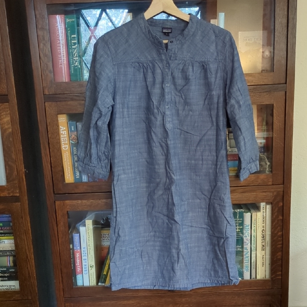 Patagonia Denim Dress With Pockets Size 4